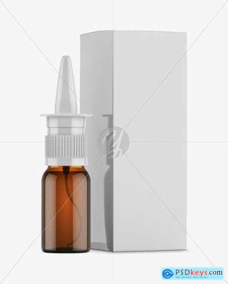 Spray Bottle & Glossy Box Mockup 45601