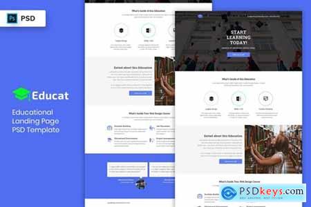 Educational Landing Page PSD Template-02