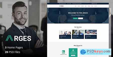 Arges Corporate - Business, Professional and Consulting Services PSD Template
