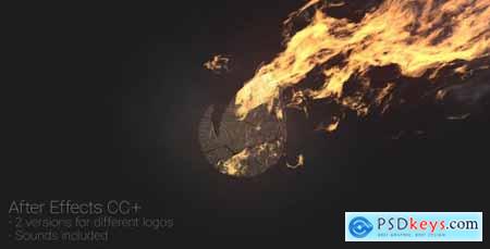 Videohive Logo at Fire