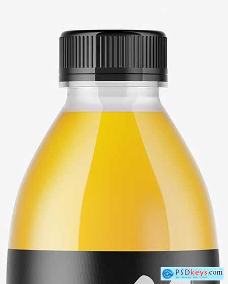 Clear Bottle with Orange Juice Mockup 45797