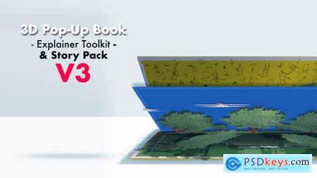 Videohive 3D Pop-Up Book Explainer Toolkit & Story Pack V3