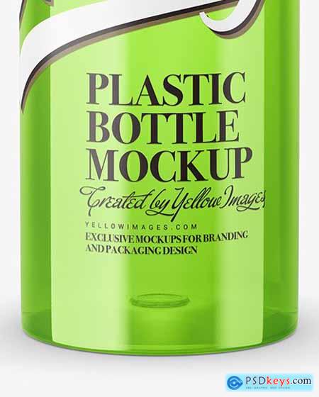 Clear Plastic Bottle Mockup 45779
