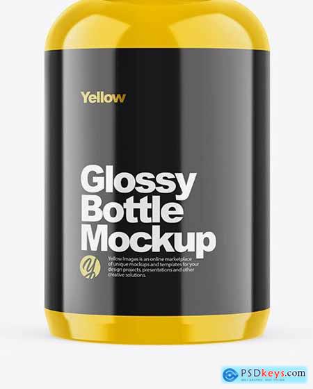 Glossy Bottle Mockup 45735