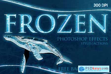 FROZEN Photoshop Effects+Action 3803185