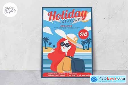 Summer Holiday Poster Template