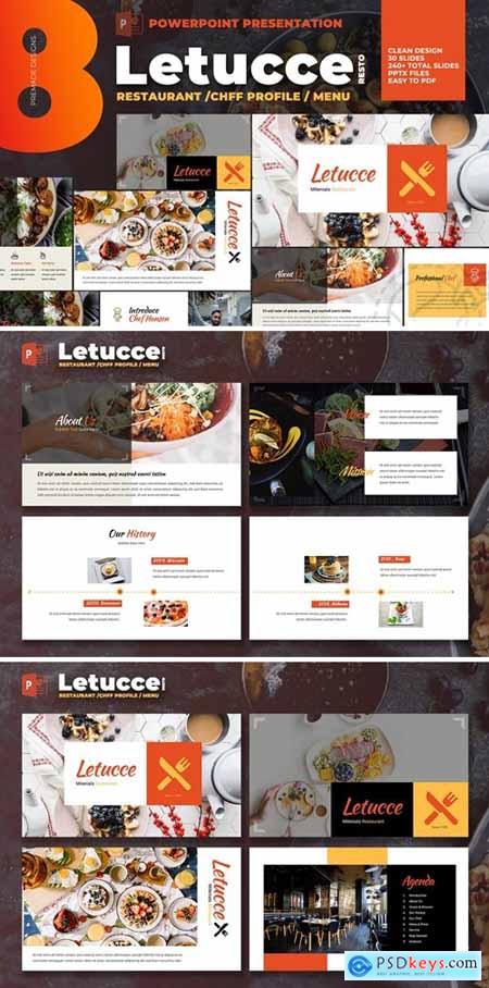 Letucce Restaurant - Powerpoint Template