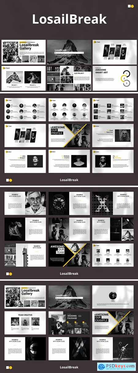LosailBreak Powerpoint, Keynote and Google Slides Templates