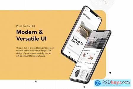 Modern Furniture Mobile App UI Kit Bundle
