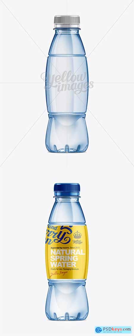 500ml Plastic Water Bottle Mockup 10598