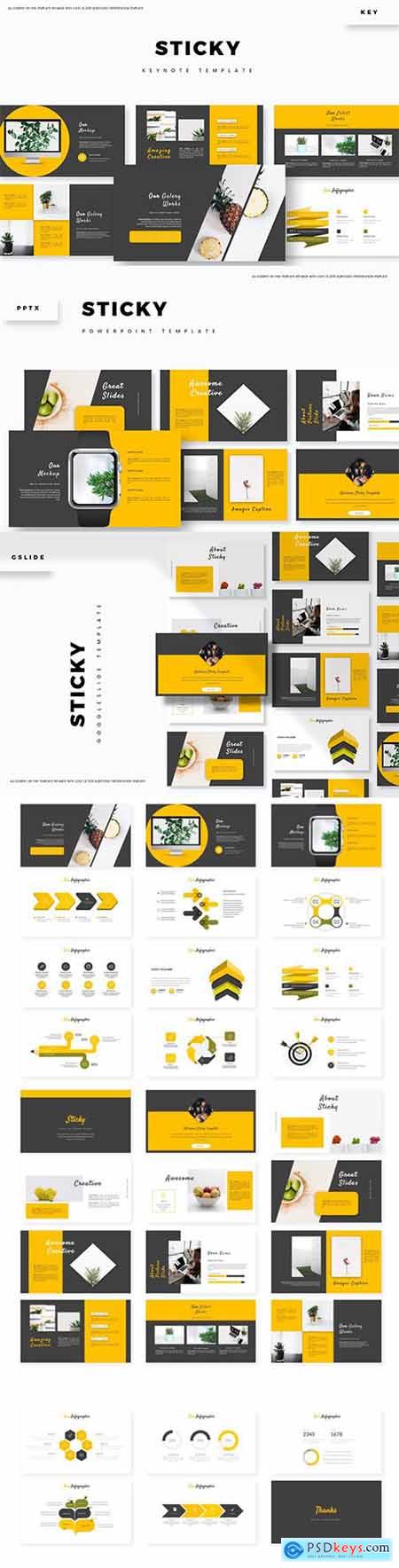 Sticky - Powerpoint, Keynote and Google Slides Templates