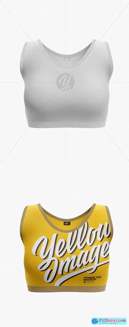 Women's Fitness Top Mockup - Front View 20951
