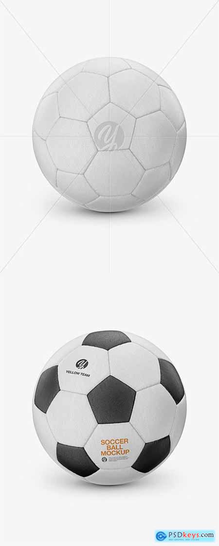 Leather Soccer Ball Mockup 39209
