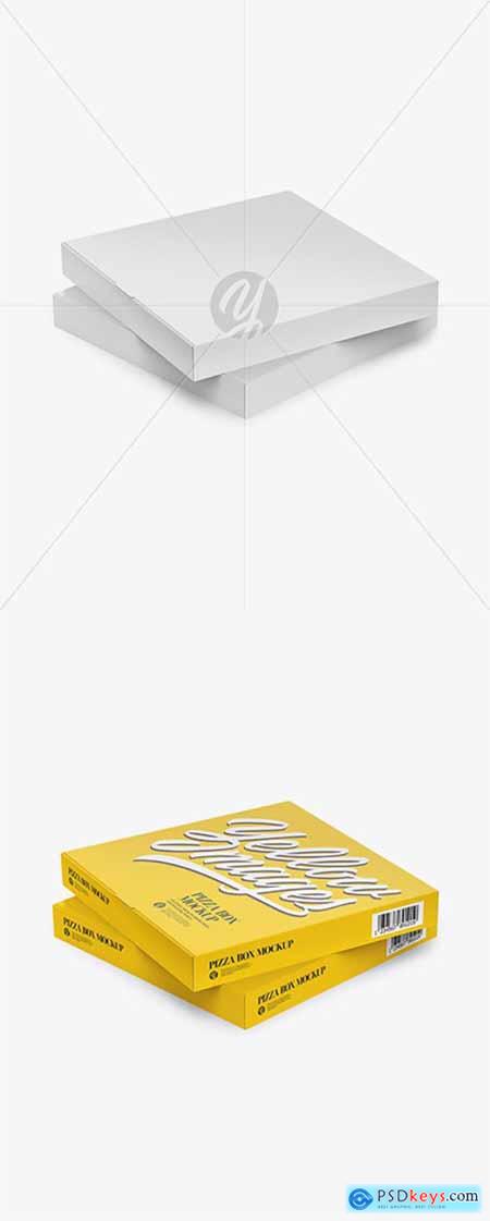 Download Two Pizza Paper Boxes Mockup - Half Side View 33912 » Free Download Photoshop Vector Stock image ...
