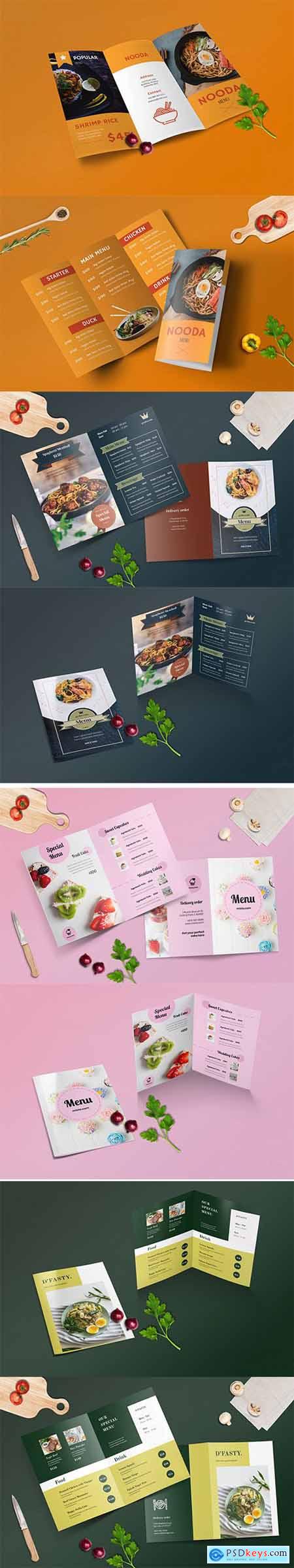Bifold and Trifold Restaurant Menu Template Set » Free Download ...