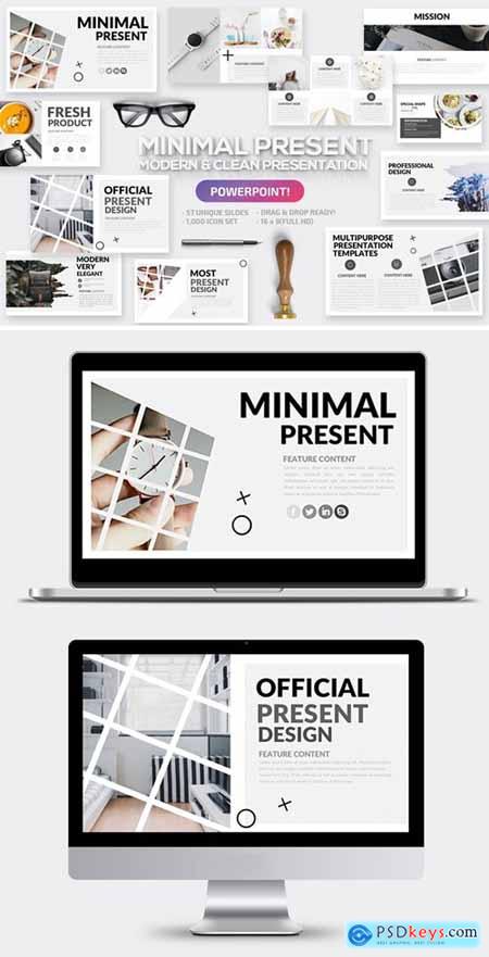 Minimal Powerpoint and Keynote Template
