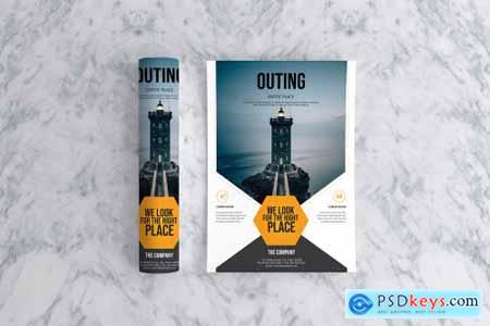 OUTING Travel Flyer Template