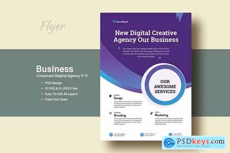 Business And Corporate Digital Agency Flyer V-9