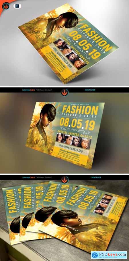Tropical Fashion Show Flyer Template 1576468