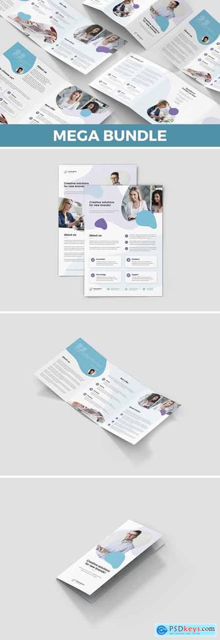 StartUp Agency  Brochures Bundle Print Templates