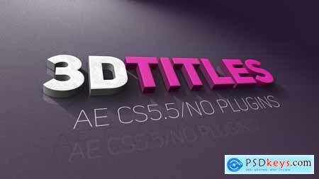 VideoHive 3D Titles 21946657