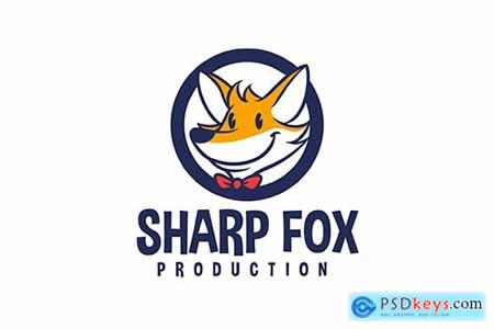 Cartoon Fox Emblem Mascot Logo