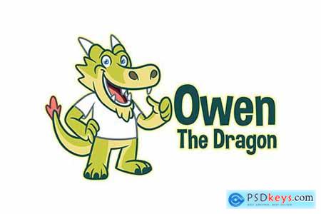 Cartoon Dragon Mascot Logo