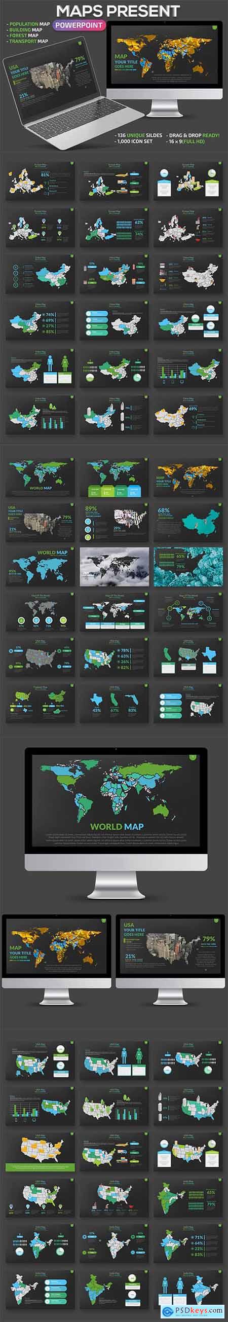 Map Powerpoint and Keynote