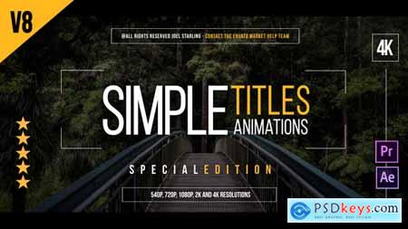 Videohive 45 Simple Titles (Edition Special) v8