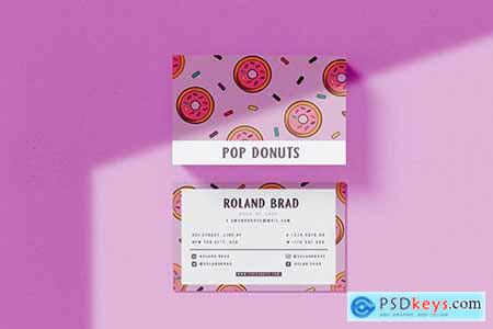 Pop Donuts Business Card