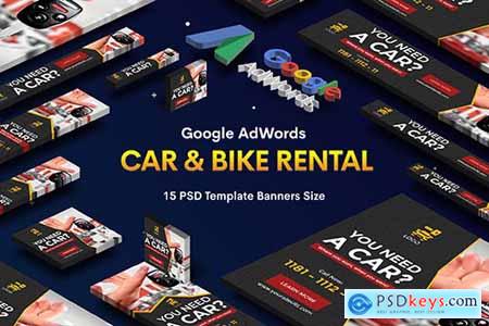 Car & Bike Rental Banners Ad