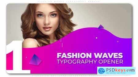 Videohive Fashion Waves Typography Opener