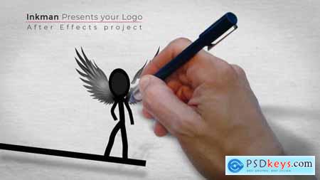 Videohive Inkman presents your logo (AE project)