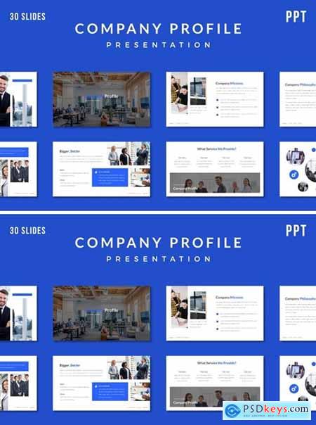 Company Profile Presentation Template - (PPT) and Keynote (KEY)