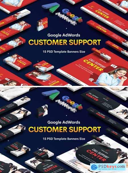 Customer Support Banners Ad