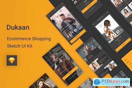 Dukaan - Ecommerce Shopping Sketch UI Kit