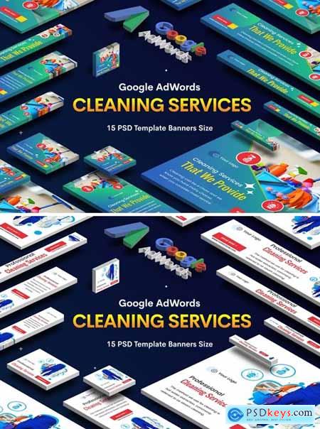 Cleaning Services Banners Ad