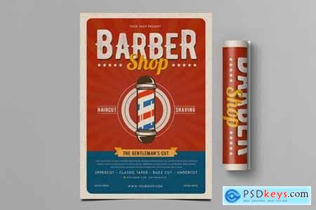 Retro Barbershop Flyer