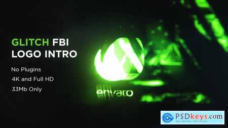 Videohive Glitch FBI Logo Intro