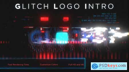 Videohive Glitch Logo Intro 23810378