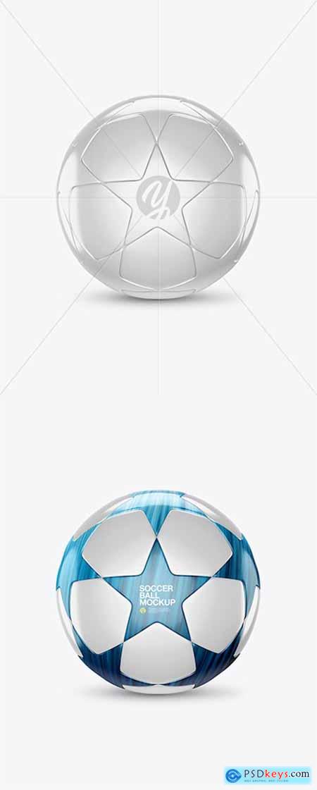 Glossy Soccer Ball Mockup 26685