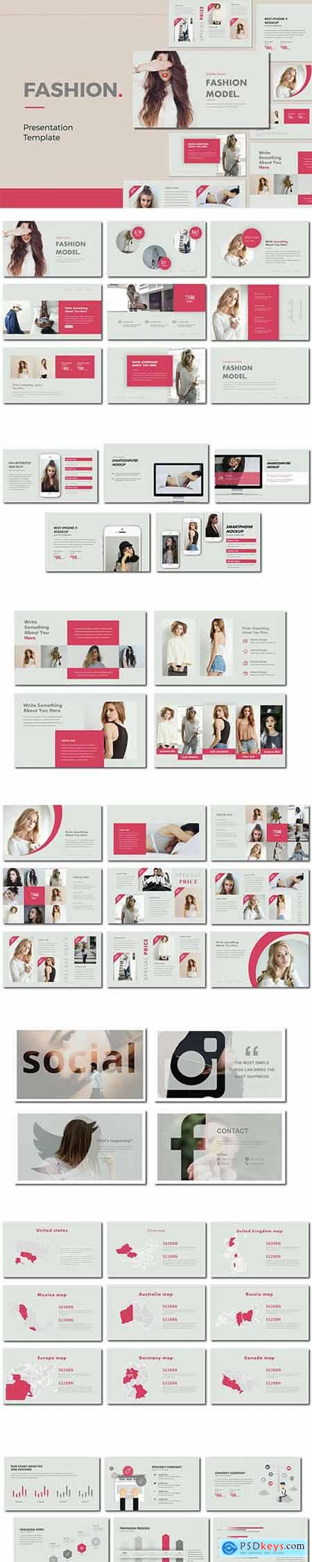FASHION - Powerpoint and Google Sliders Template