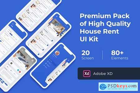 House Rent Mobile UI KIT for XD,Sketch and Photoshop