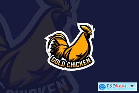Gold Chicken - Mascot & Esports Logo