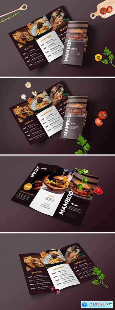 Trifold Restaurant Menu Template