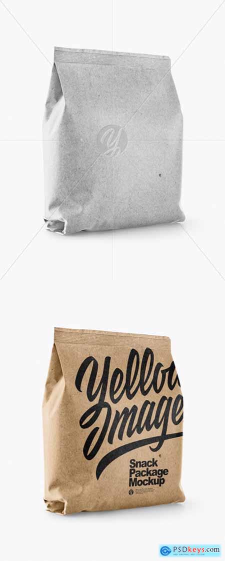 Download Kraft Snack Package Mockup - Half Side View 28104 » Free Download Photoshop Vector Stock image ...