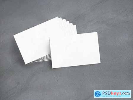 Stack of Business Cards Mockup 254542276