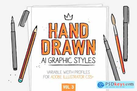 AI handmade styles and brushes vol.3 3895181