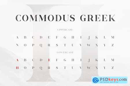 Commodus - All Caps Serif Typeface 3943069