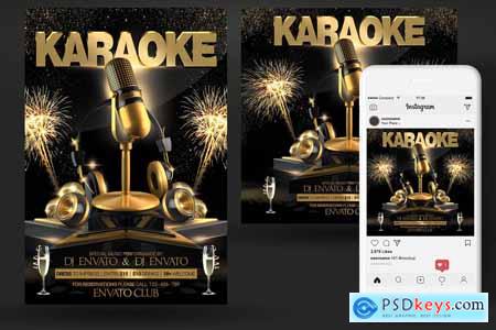 Karaoke Night Party Flyer 3917397